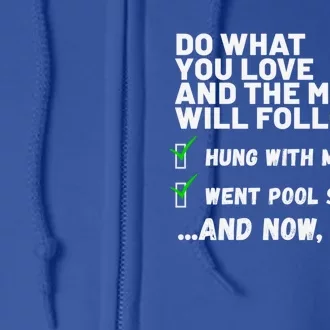 Funny Christian Prayed Went Pool Shooting Gift Full Zip Hoodie