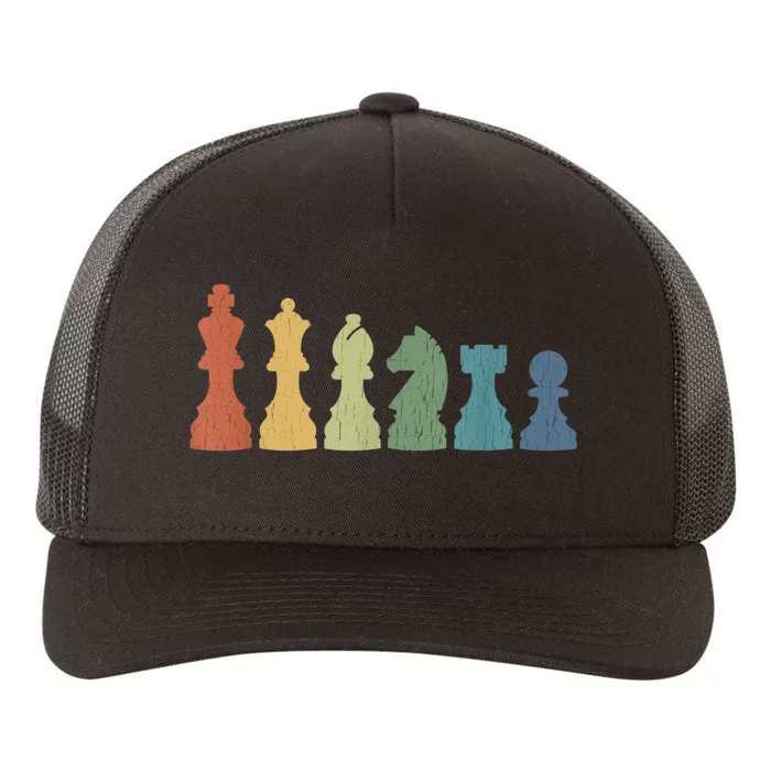 Funny Chess Pieces Board Game Lover Player Themed Chess Gift Yupoong Adult 5-Panel Trucker Hat