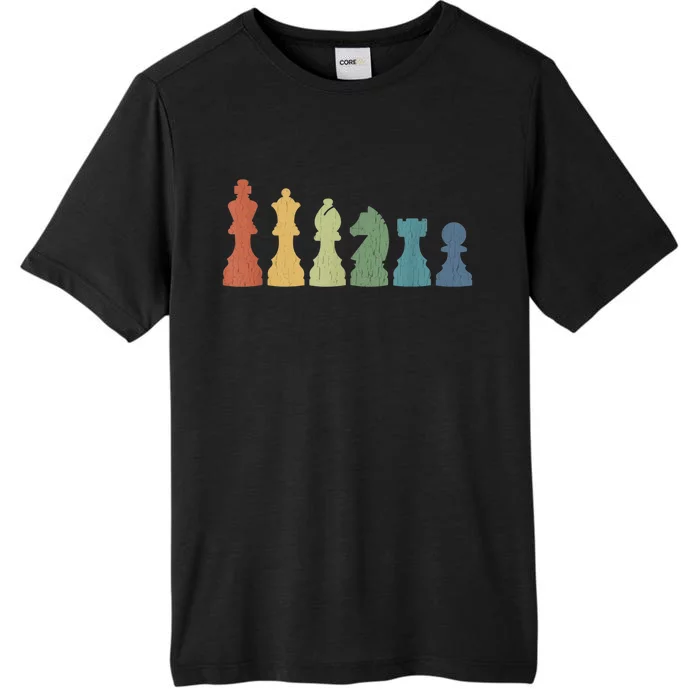 Funny Chess Pieces Board Game Lover Player Themed Chess Gift ChromaSoft Performance T-Shirt