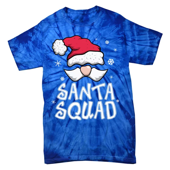 Family Christmas Pajamas Santa Squad Matching Christmas Tie-Dye T-Shirt