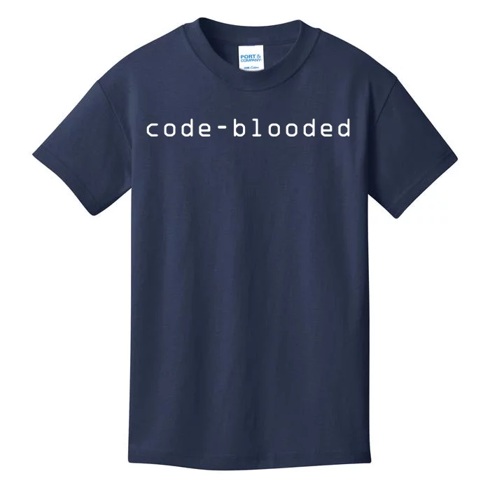 Funny CodeBlooded Programming Coding Programmer Coder Kids T-Shirt