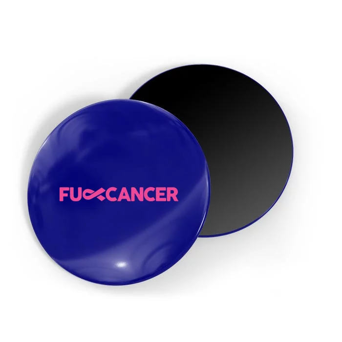 Fuck Cancer Pink F U Fu Pink Ribbon Cancer Awareness Symbol Gift Magnet