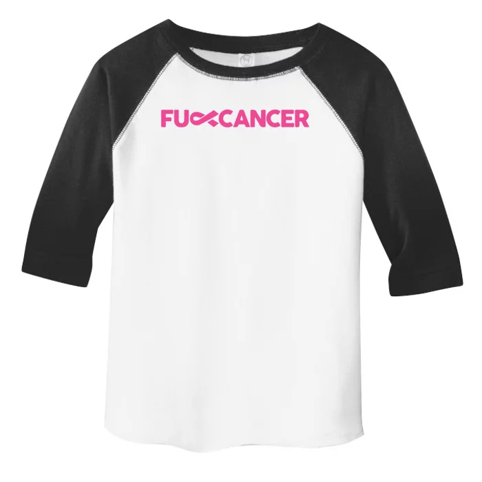 Fuck Cancer Pink F U Fu Pink Ribbon Cancer Awareness Symbol Gift Toddler Fine Jersey T-Shirt