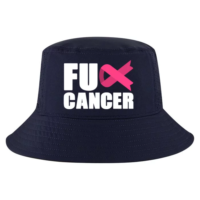 FU Cancer Pink Ribbon Breast Cancer Awareness Cool Comfort Performance Bucket Hat