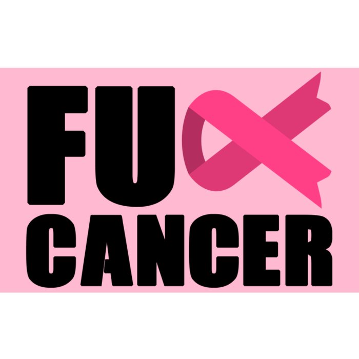 FU Cancer Pink Ribbon Breast Cancer Awareness Bumper Sticker