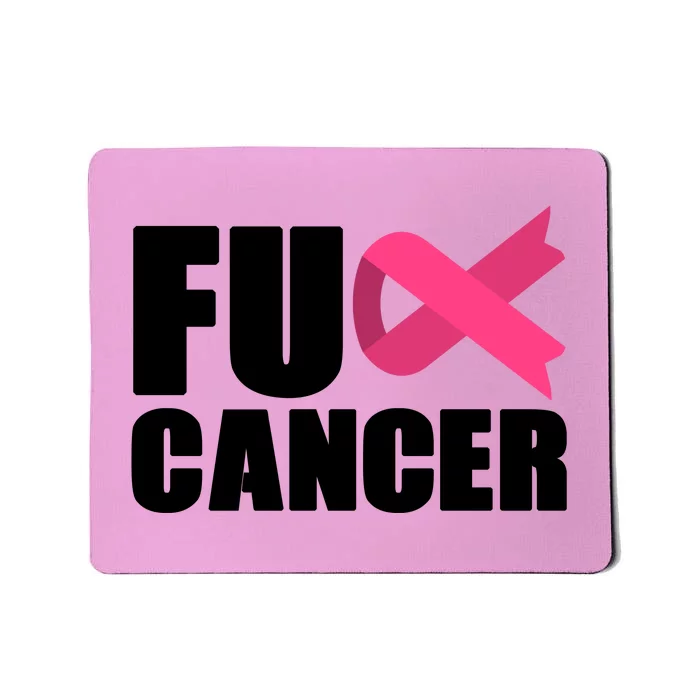 FU Cancer Pink Ribbon Breast Cancer Awareness Mousepad