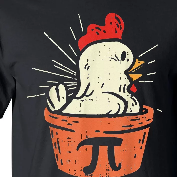 Funny Chicken Pot Pi Day Pie Math Lover Geek 3.14 Tall T-Shirt