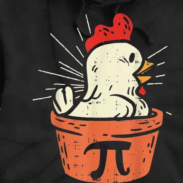 Funny Chicken Pot Pi Day Pie Math Lover Geek 3.14 Tie Dye Hoodie