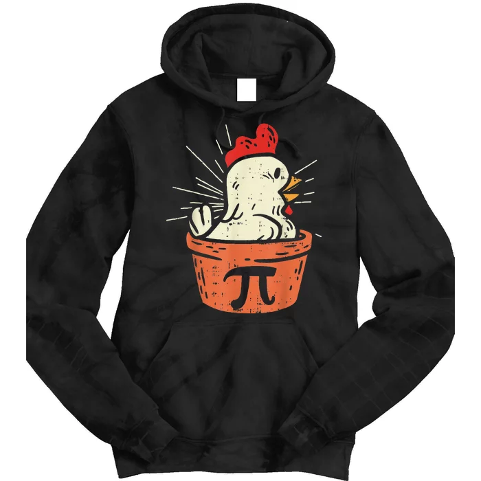 Funny Chicken Pot Pi Day Pie Math Lover Geek 3.14 Tie Dye Hoodie