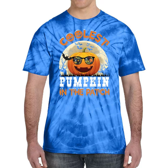 Funny Coolest Pumpkin In The Patch Happy Halloween Gift Tie-Dye T-Shirt