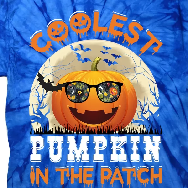 Funny Coolest Pumpkin In The Patch Happy Halloween Gift Tie-Dye T-Shirt