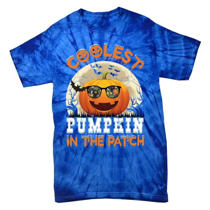 Funny Coolest Pumpkin In The Patch Happy Halloween Gift Tie-Dye T-Shirt