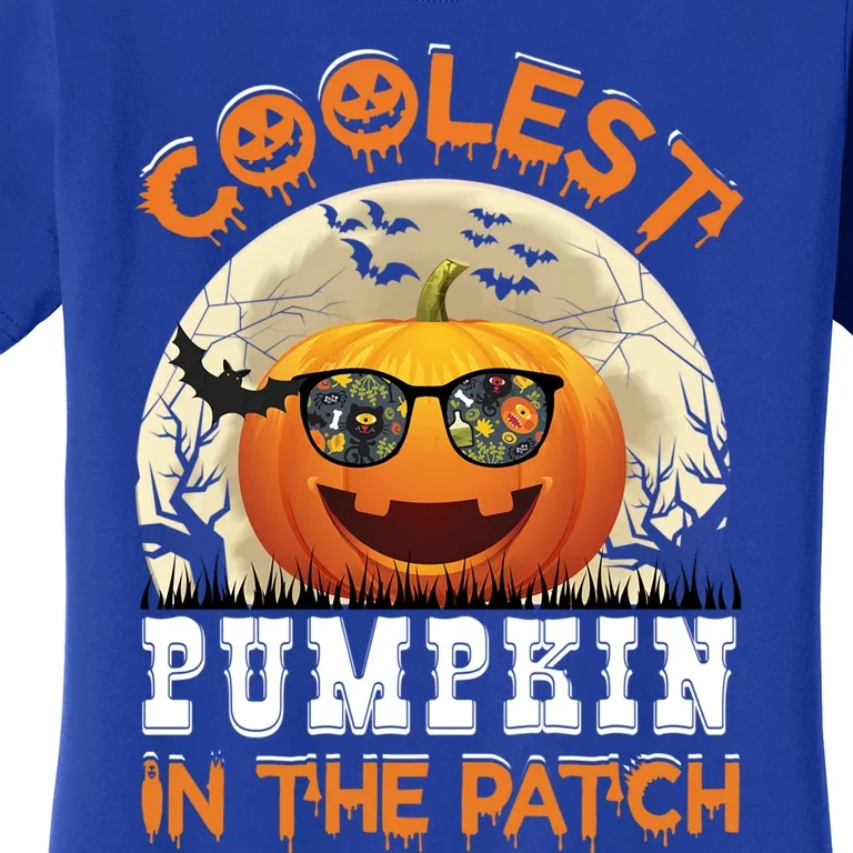 Funny Coolest Pumpkin In The Patch Happy Halloween Gift Women's T-Shirt