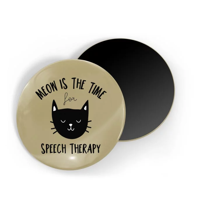 Funny Cat Pun Speech Therapy SLP Therapist Cute Kitten Magnet