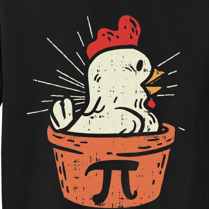 Funny Chicken Pot Pi Day Pie Math Lover Geek 3.14 Sweatshirt