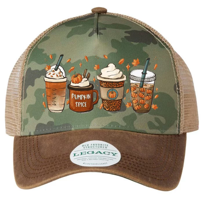 Fall Coffee Pumpkin Spice Lover Legacy Tie Dye Trucker Hat