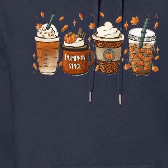 Fall Coffee Pumpkin Spice Lover Premium Hoodie