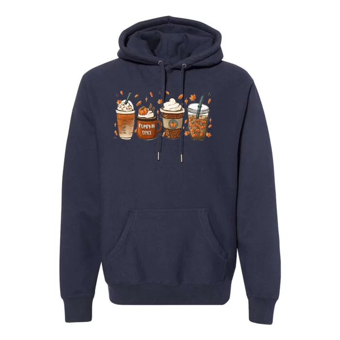 Fall Coffee Pumpkin Spice Lover Premium Hoodie