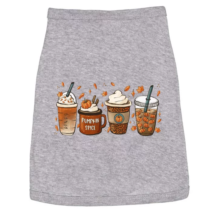 Fall Coffee Pumpkin Spice Lover Doggie Tank