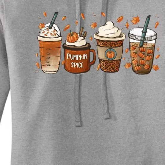 Fall Coffee Pumpkin Spice Lover Women's Pullover Hoodie