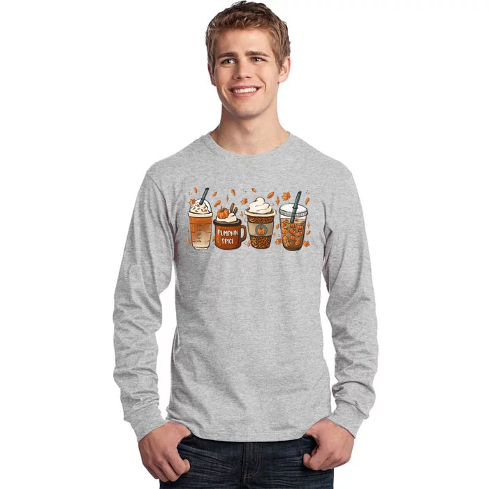 Fall Coffee Pumpkin Spice Lover Tall Long Sleeve T-Shirt