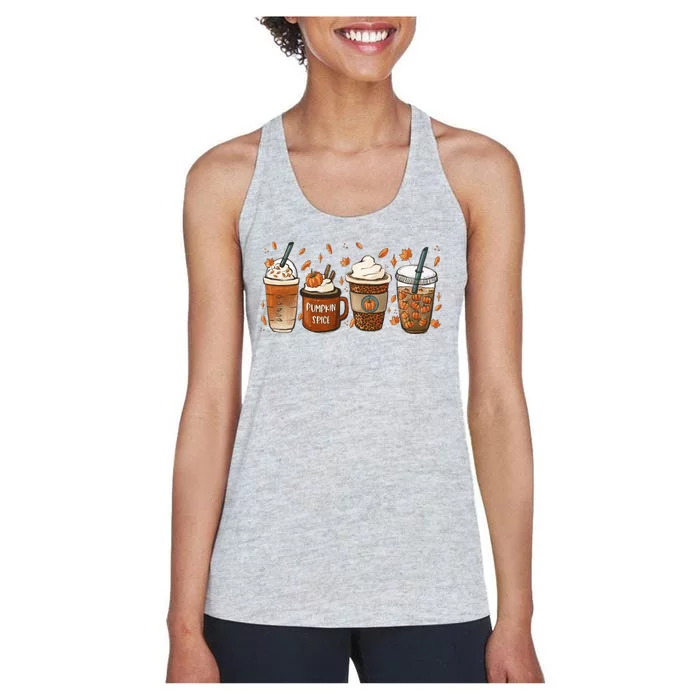 Fall Coffee Pumpkin Spice Lover Women's Racerback Tank