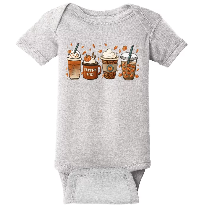 Fall Coffee Pumpkin Spice Lover Baby Bodysuit