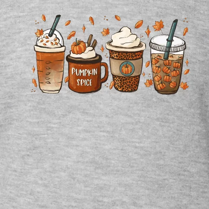 Fall Coffee Pumpkin Spice Lover Toddler Sweatshirt