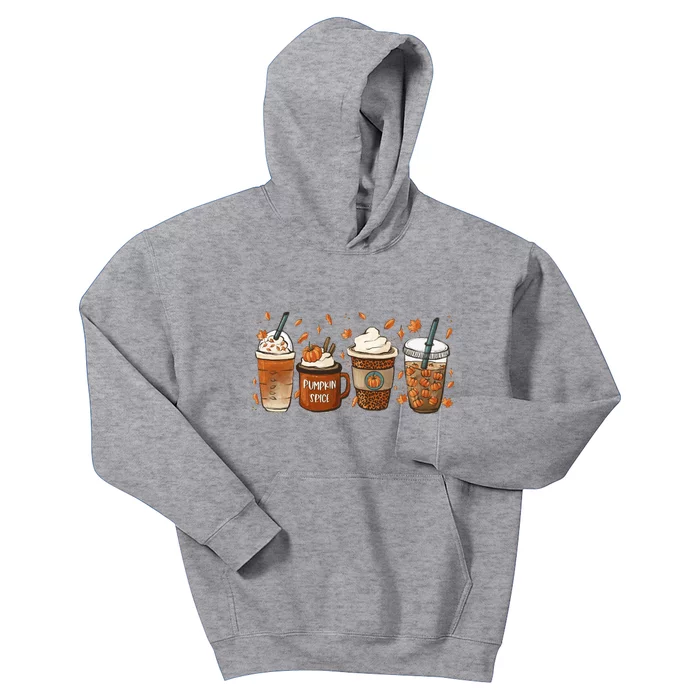 Fall Coffee Pumpkin Spice Lover Kids Hoodie