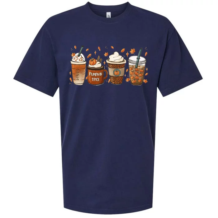 Fall Coffee Pumpkin Spice Lover Sueded Cloud Jersey T-Shirt