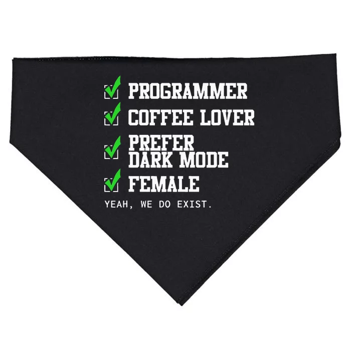 Funny Computer Programmer Software Developer For Women USA-Made Doggie Bandana