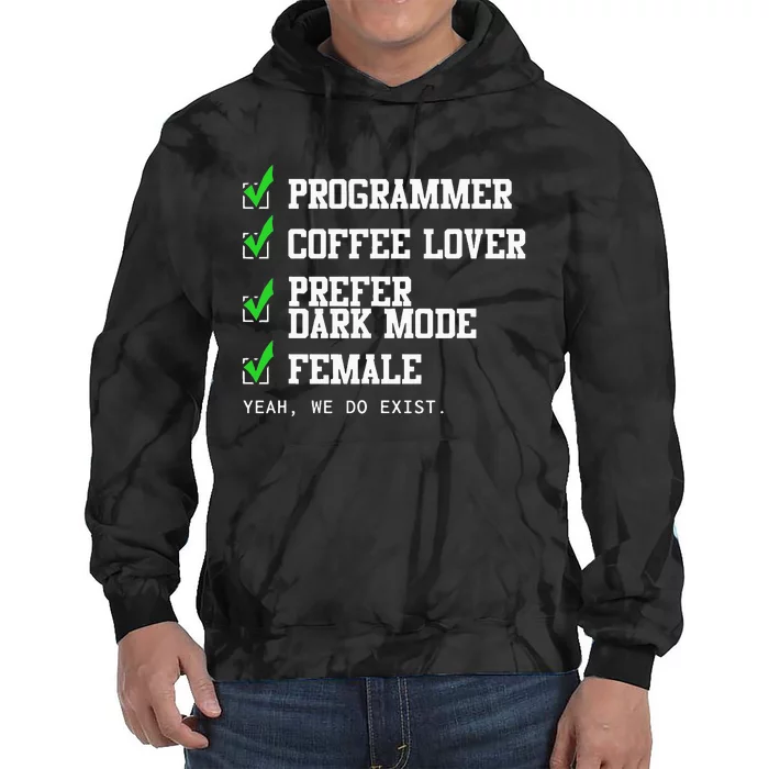 Funny Computer Programmer Software Developer For Women Tie Dye Hoodie