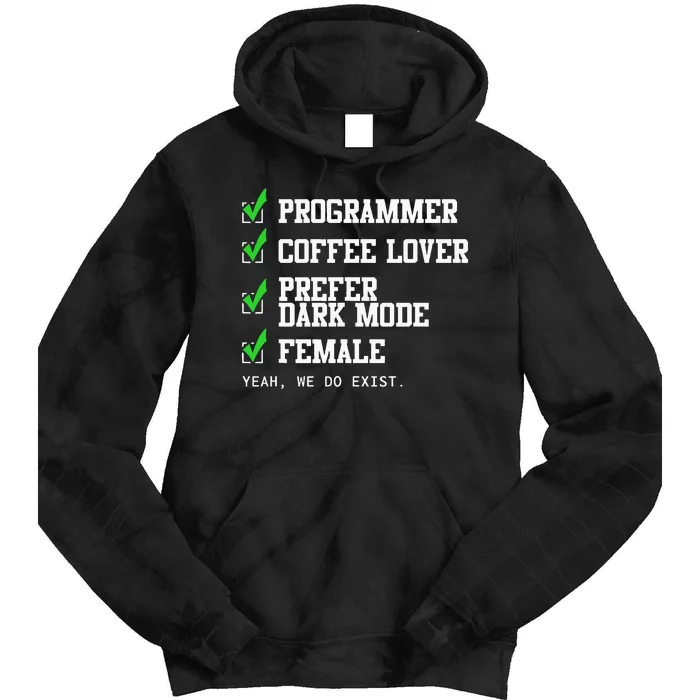 Funny Computer Programmer Software Developer For Women Tie Dye Hoodie