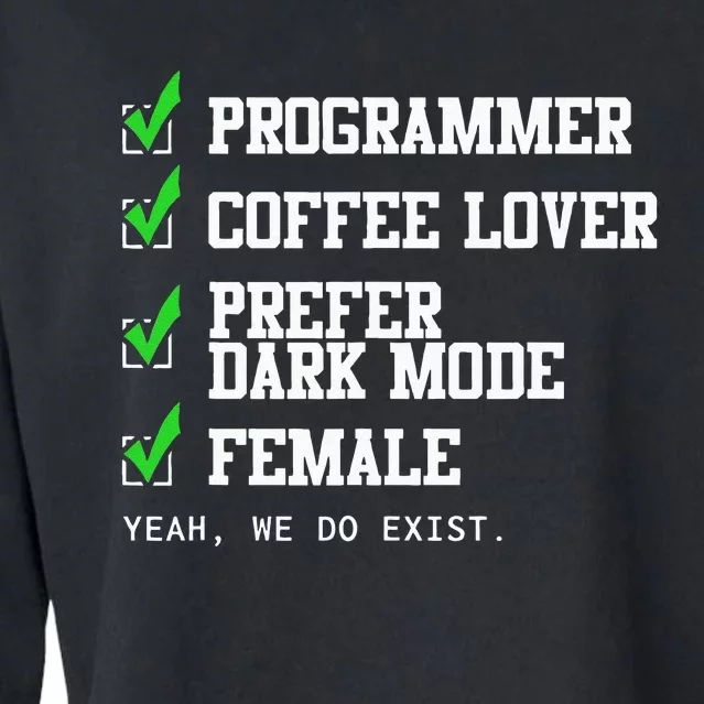 Funny Computer Programmer Software Developer For Women Cropped Pullover Crew