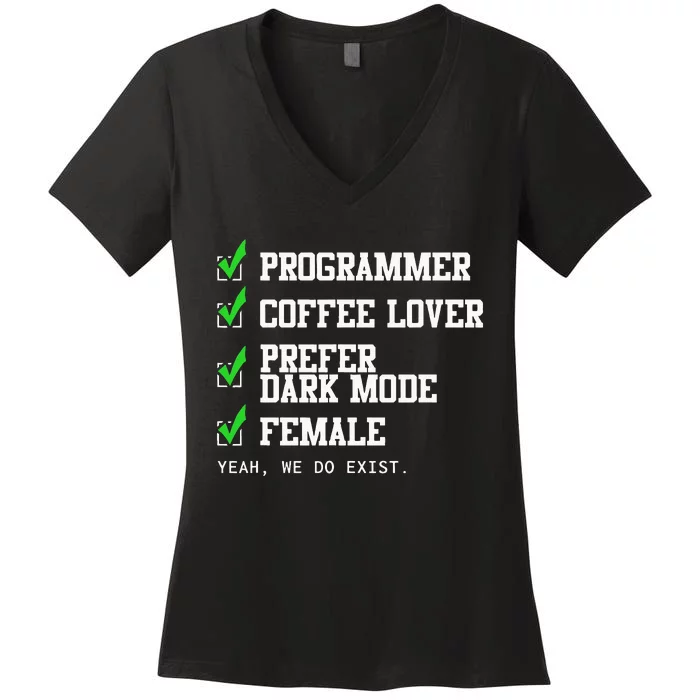 Funny Computer Programmer Software Developer For Women Women's V-Neck T-Shirt