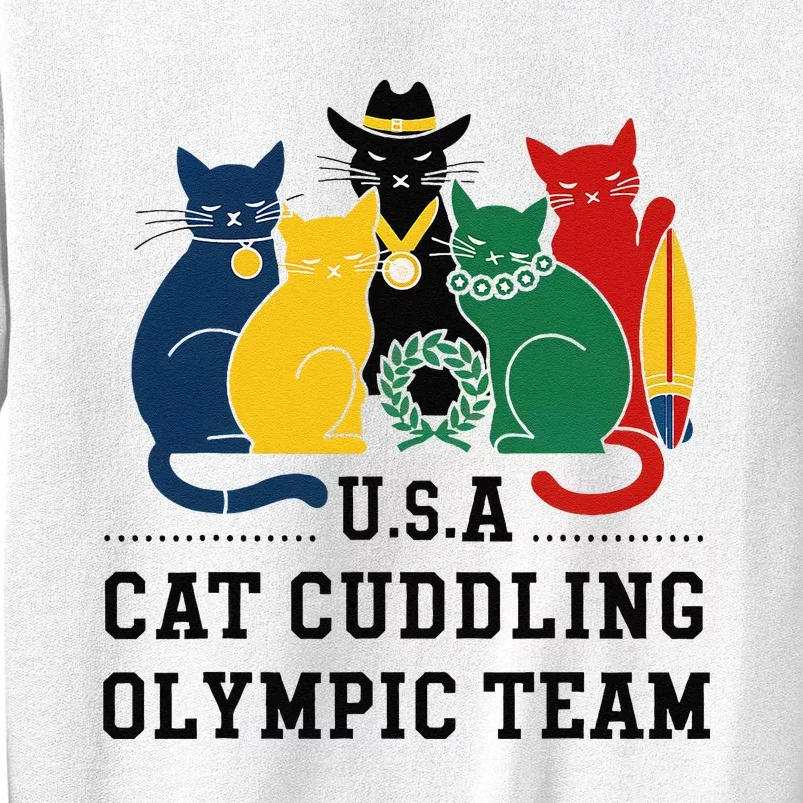 Funny Cat Quote Cat Cuddling Team Cool Sweatshirt