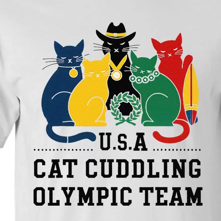 Funny Cat Quote Cat Cuddling Team Cool Tall T-Shirt