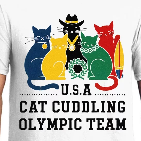 Funny Cat Quote Cat Cuddling Team Cool Pajama Set