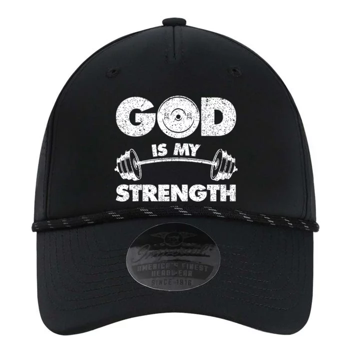 Funny Christian Quote God Is My Strength Performance The Dyno Cap