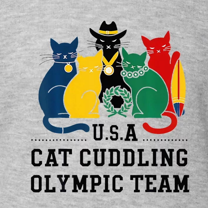 Funny Cat Quote Cat Cuddling Team Cool Toddler Sweatshirt