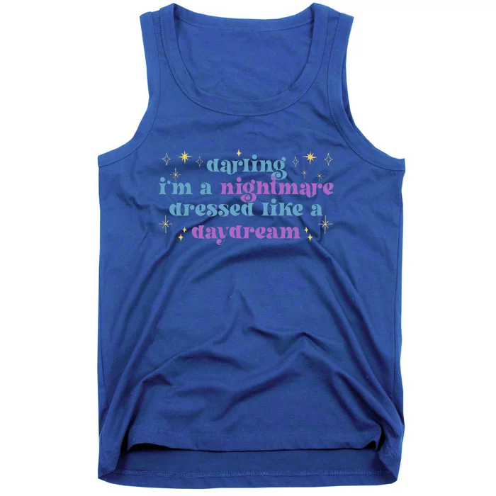 Funny Cute Quotes Saying Darling Im A Nightmare Tees Tank Top