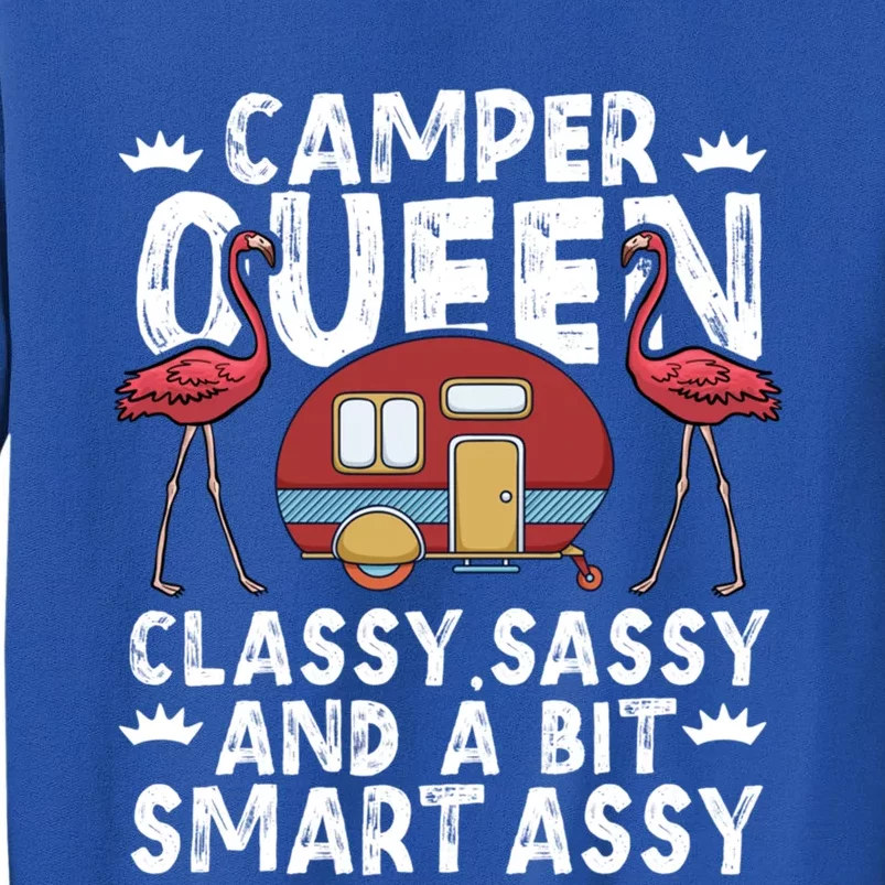 Funny Camper Queen Sassy Gift Rv Camping Lovers Cute Gift Sweatshirt