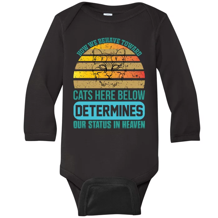 Funny Cat Quotes For Cat Lovers Baby Long Sleeve Bodysuit