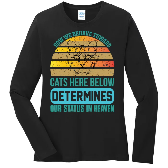 Funny Cat Quotes For Cat Lovers Ladies Long Sleeve Shirt