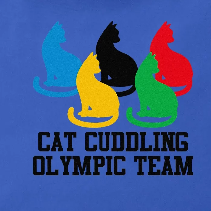 Funny Cat Quote Cat Cuddling Olympicc Team Cool Gift Zip Tote Bag