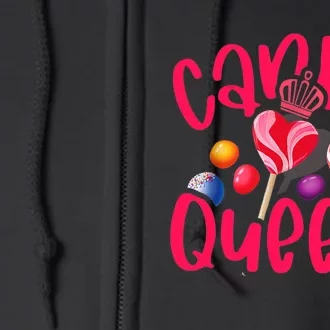 Funny Candy Queen For Lollipop Lover Sweet Tooth Wo Full Zip Hoodie