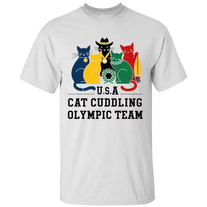 Funny Cat Quote Cat Cuddling Team Cool Tall T-Shirt