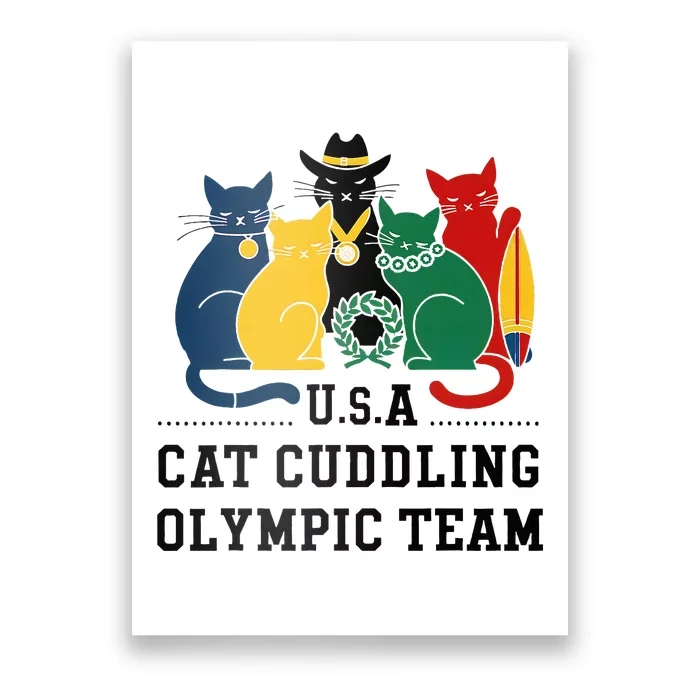 Funny Cat Quote Cat Cuddling Team Cool Poster