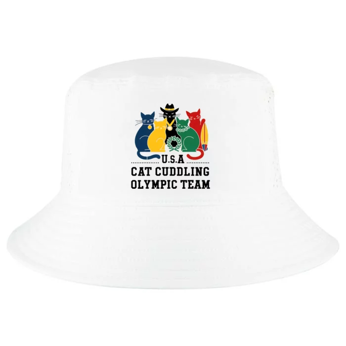 Funny Cat Quote Cat Cuddling Team Cool Cool Comfort Performance Bucket Hat