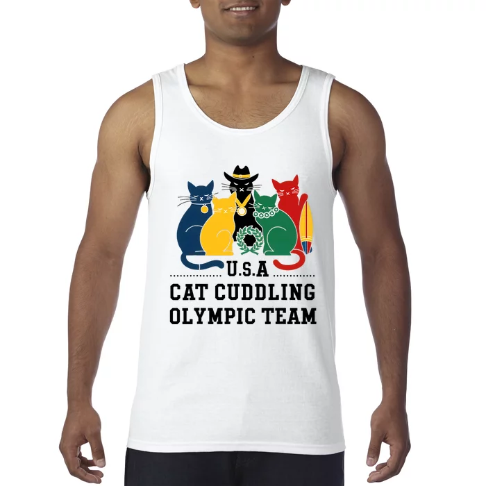 Funny Cat Quote Cat Cuddling Team Cool Tank Top